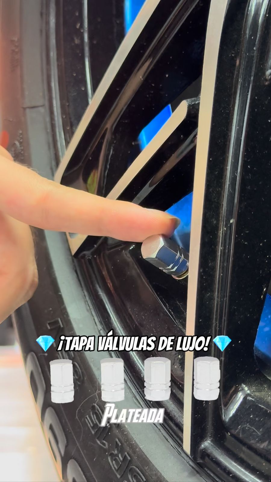 TAPA VÁLVULAS DE LUJO SET x5 UND