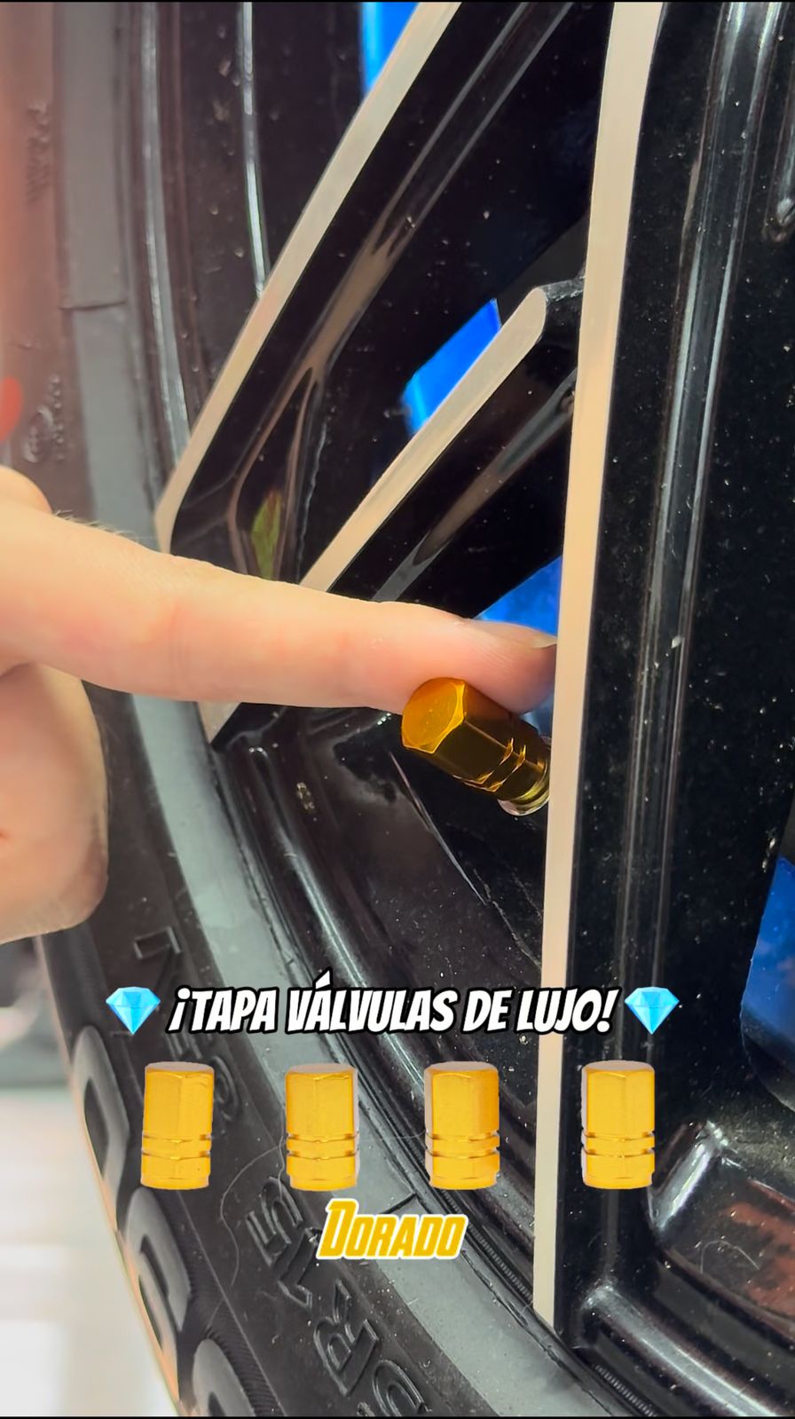 TAPA VÁLVULAS DE LUJO SET x5 UND