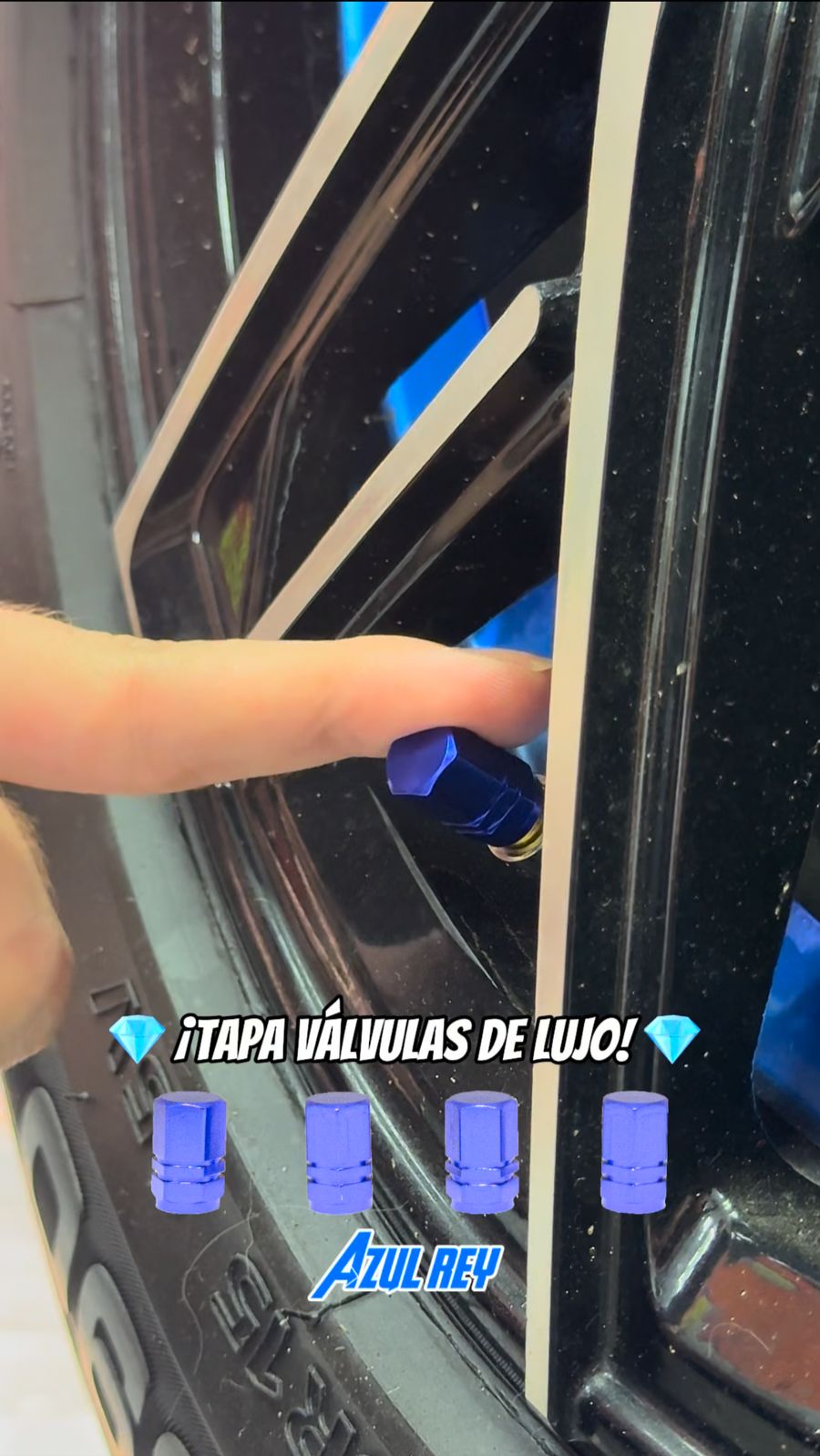 TAPA VÁLVULAS DE LUJO SET x5 UND