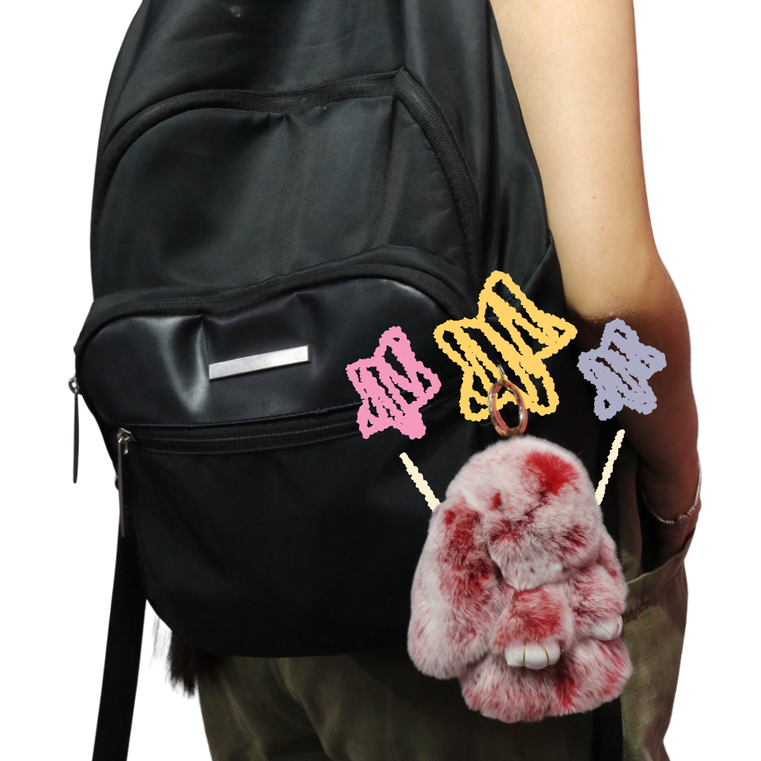 Rabbit Fluffy (llavero, charmbag)