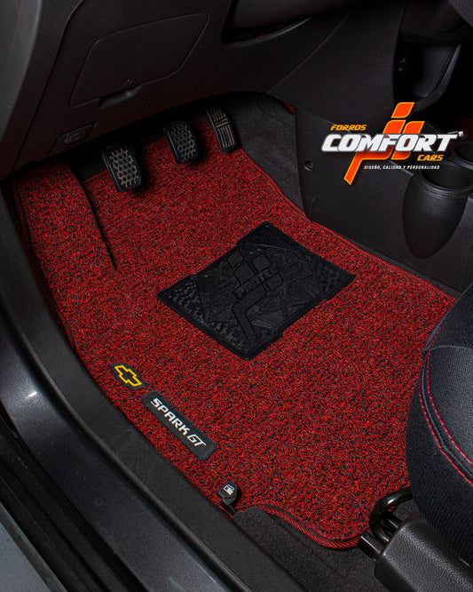 JUEGO DE TAPETES CATCH ROJO - CHEVROLET SPARK GT