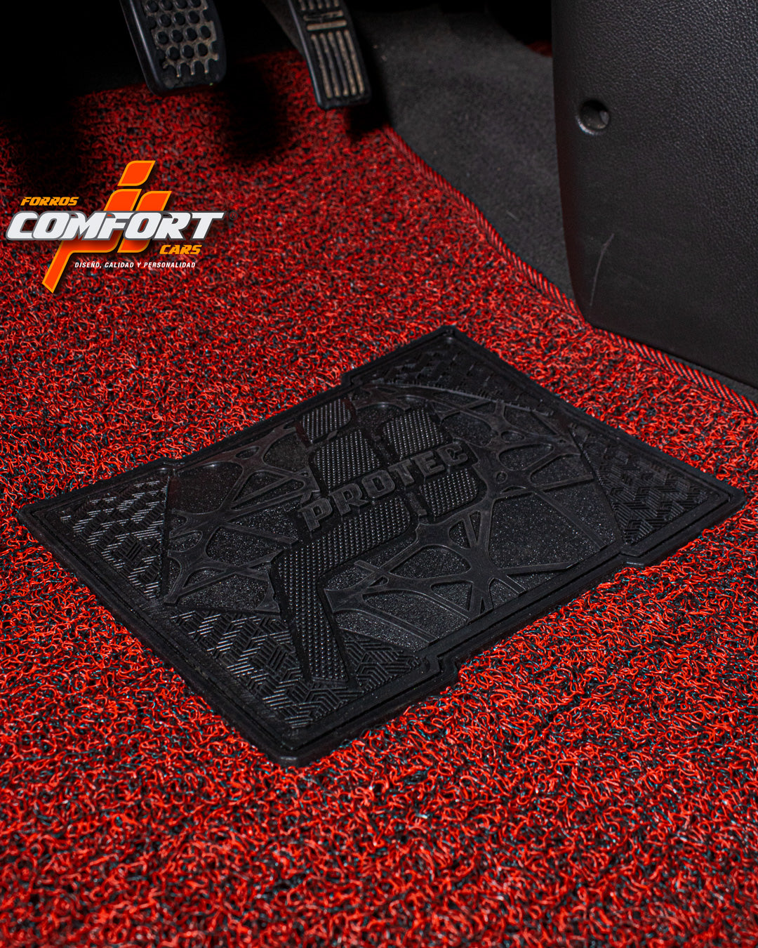 JUEGO DE TAPETES CATCH ROJO - CHEVROLET SPARK GT